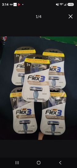 5 PACKS OF BIC Flex 3 Men's 3-Blade Disposable Razors (3 Count) FOR $20/$20 POR LOS 5