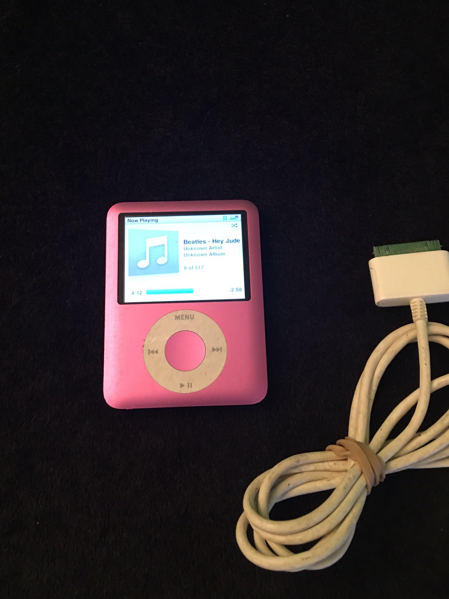 iPod eight gig with library pink