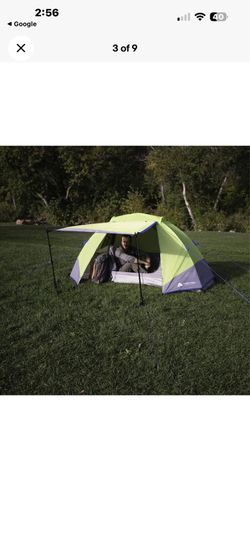 Compact Ozark Trail 1-person backpacking tent. It is a green and grey tent. Tent is in its original carry bag.$20each or $30 for 2. Pick up only.