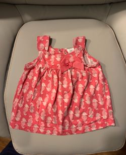 Seahorse baby dress