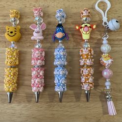 Easter “Winnie & Friends” Pen And Purse Charm Set