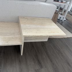 Solid Travertine Coffee Table