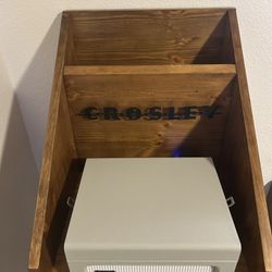 Crosley Record Player Stand Brown Table Console 