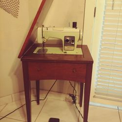 Solid Wood Cabinet &  Sewing Machine