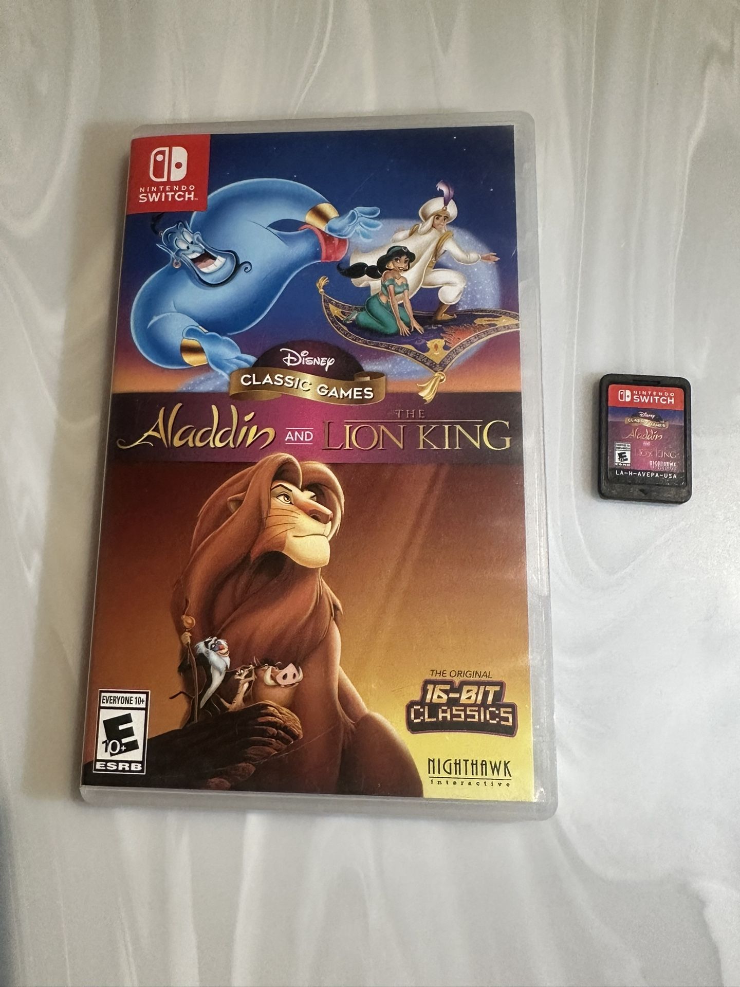 Nintendo switch aladdin and the lion king $15