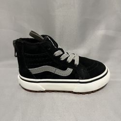 Vans MTE SK8-Hi Top Zip Black/White Toddler Skate Shoes Size 5.5
