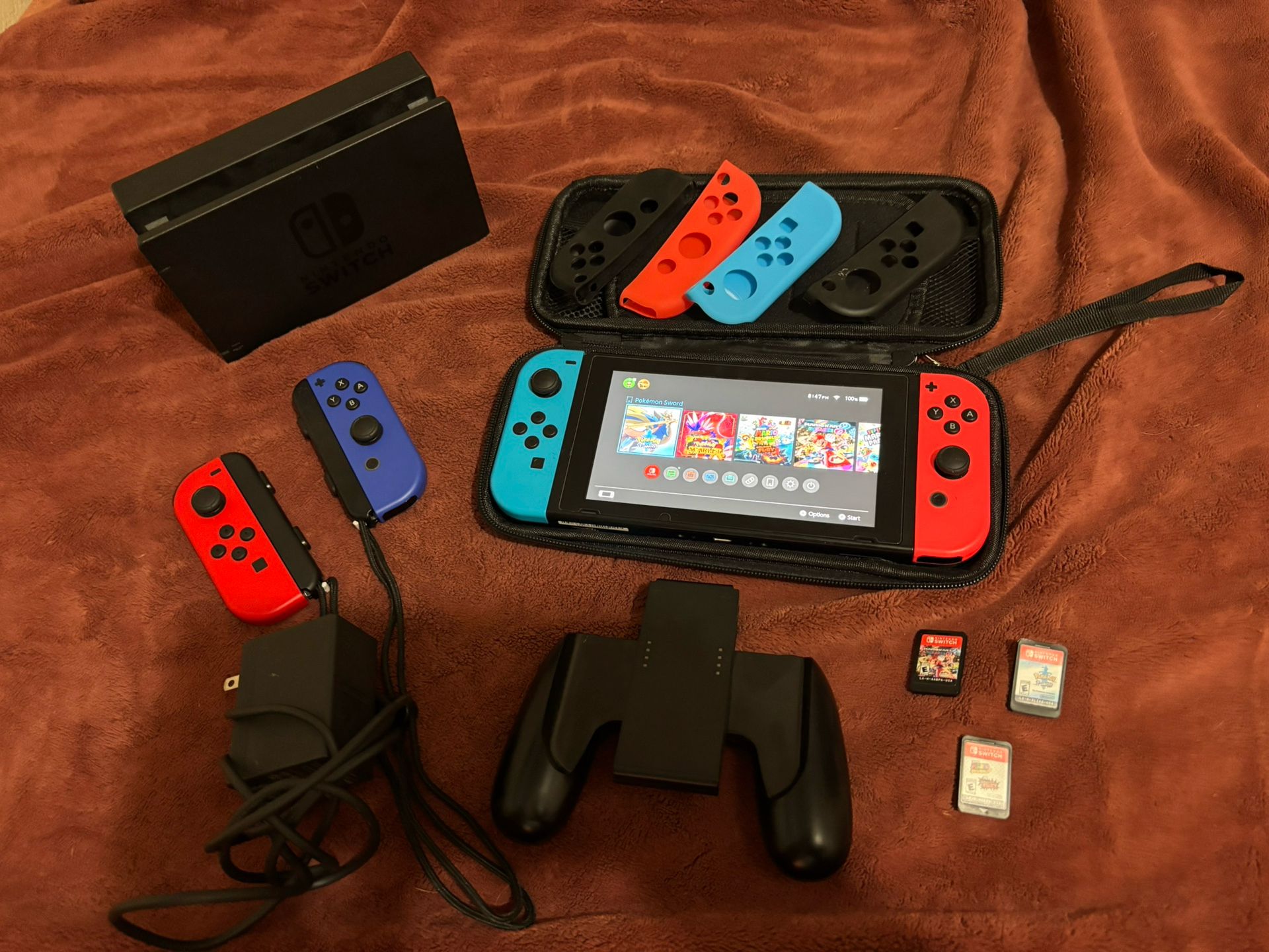 Nintendo Switch Set + Extra Games And Accessories