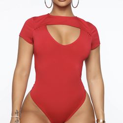 Fashion Nova Red Bodysuit Size M for Sale in Vista, CA - OfferUp
