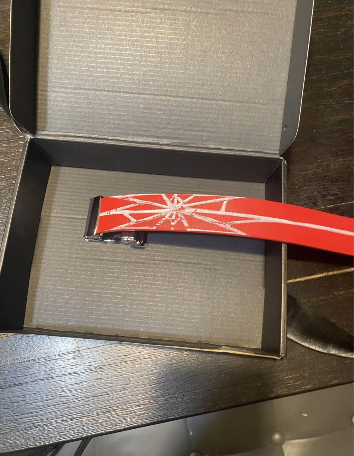 hand painted leather belt