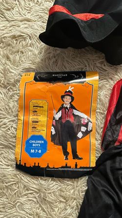 Tricks & Treats Magician Costume Boys Size M 7-8
