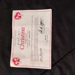 Porcelain Doll By The Danbury Mint l