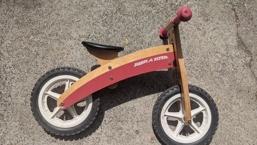 Radio Flyer Balance Bike 🚲 Bicycle Wood Wooden