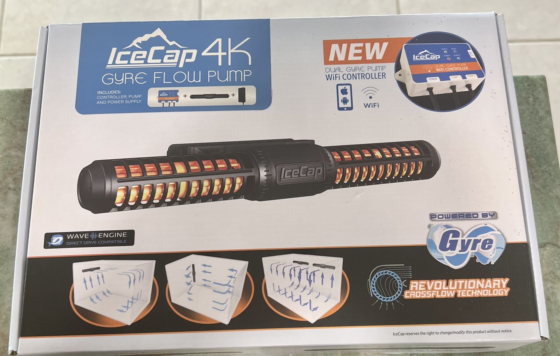 IceCap 4K Gyre Flow Pump And Extra Power Heads