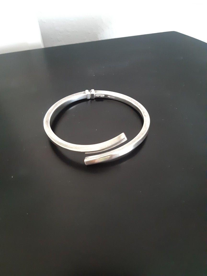ITALY 925 STERLING SILVER Bangle / Bracelet, Dyadema Design