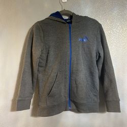 Boys Gray Puma Zip Up Sweater Hoodie Size Medium