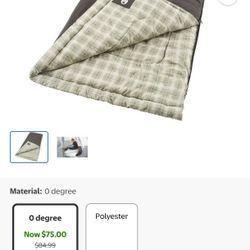 New*** Coleman Heritage 10 Degree Sleeping Bag
