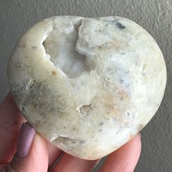 Druzy Dendritic Opal heart 🤍