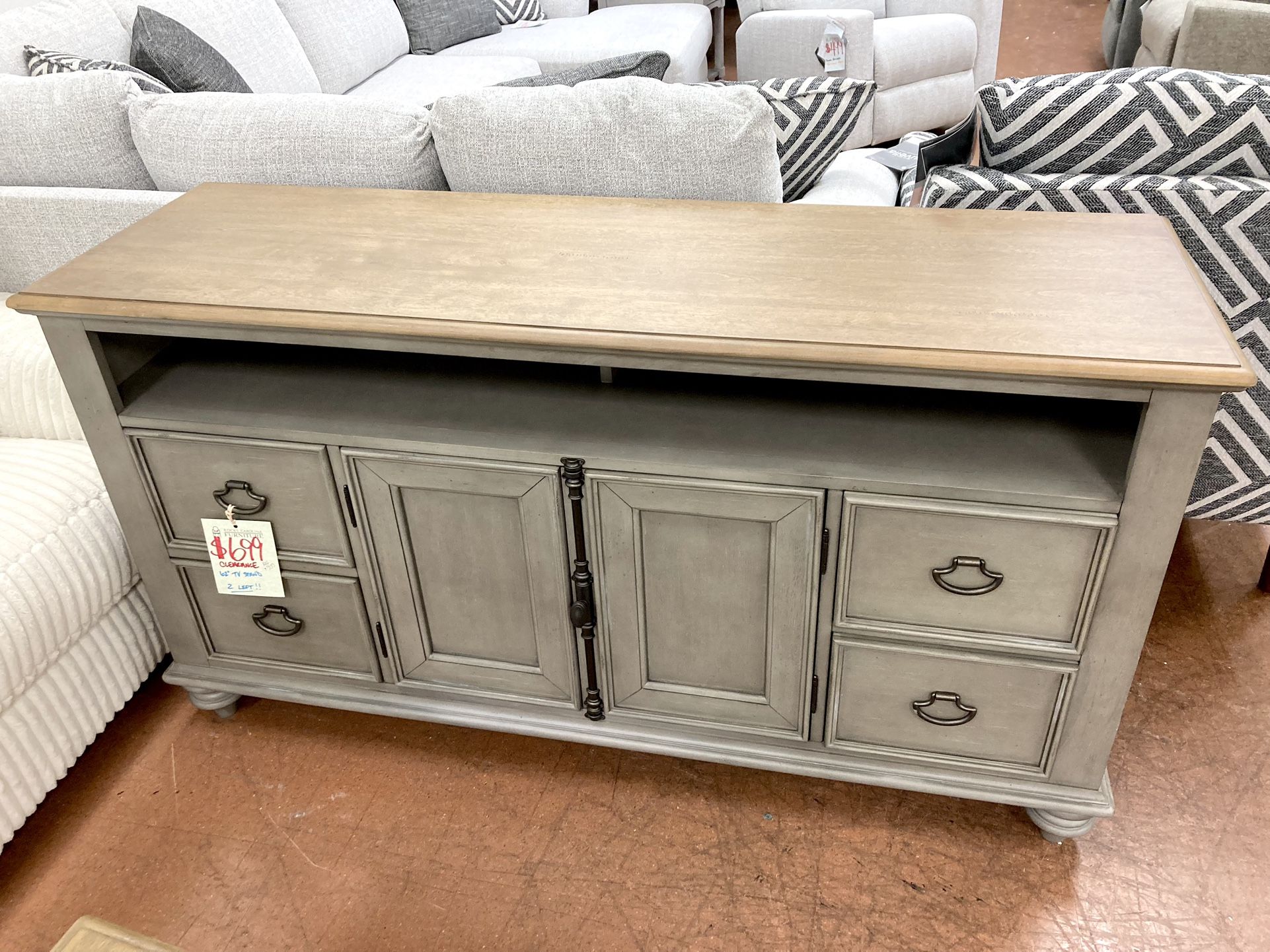 New 62” TV Console — SPECIAL