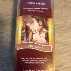 Surya Brasil Products Brown Henna Cream Ash Blonde 2.31 fl.oz. 70mL NEW