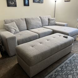 Sofa With Giant Ottoman 
