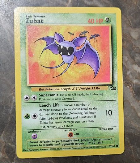 Pokemon Fossil Set Zubat