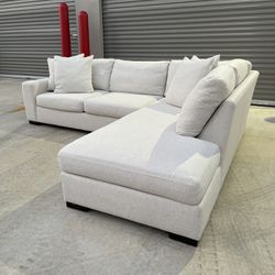 Free Delivery - Off-White Z Gallerie Sectional Sofa Couch