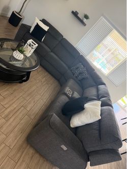 Grey sectional
