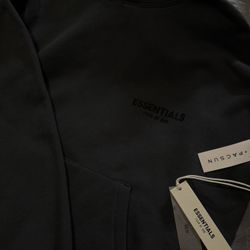 Black Essentials Hoodie