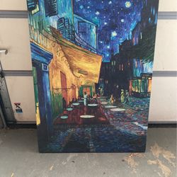 Cafe Terrace Van Gogh Canvas Print 