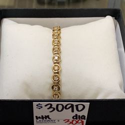 14k Diamond Tennis Bracelet 