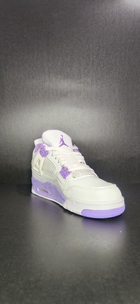 Jordan Retro 4 White Violet 