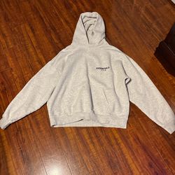 white essentials hoodie 