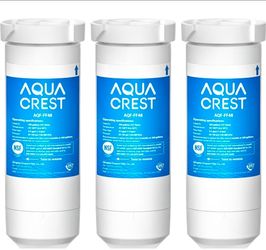 AQUA CREST XWF Refrigerator Water Filter, Replacement for GE® WR17X30702, Compatible with GE® GNE27, GFE26, GDE25, GSS25, PSE25 Series Refrigerators, 