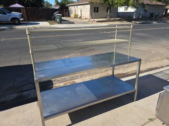 Prep, Table Stainless w/ Metro Overshelves
