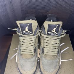 Jordan 4 Retro Craft Olive- With Box