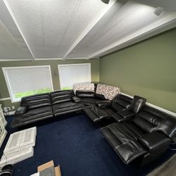 Leather Sectional 