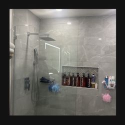 Shower Glass Panel 35x79” OBO