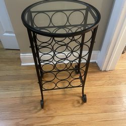 Free Standing Floor Wine Rack Table