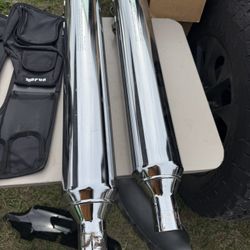 Harley-Davidson Touring Rider Complete Setup – Helmets, Jackets, Luggage, Backrests, Exhaust