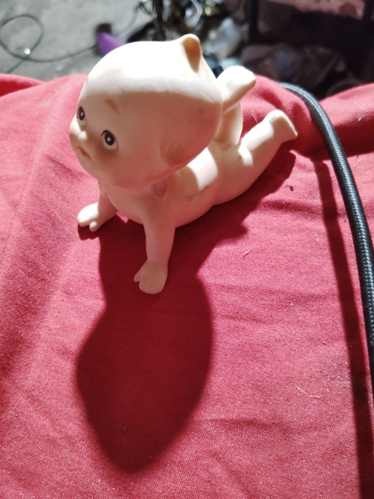 Vintage Kewpie Baby Doll -Vintage Bisque Porcelain  Doll KW913