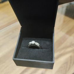 White Gold Ring With Diamonds 14k,  6.2g