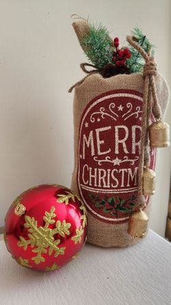 Christmas Burlap Decoration