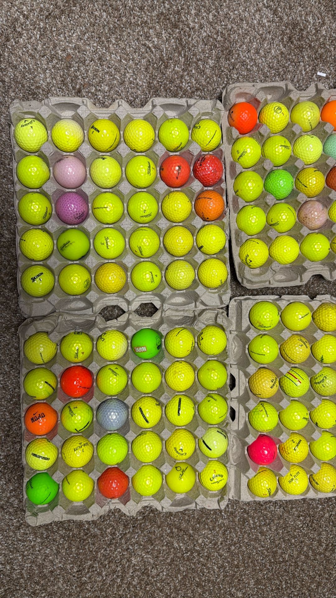 120 Color Golf Balls