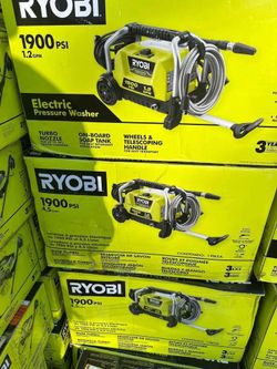 Ryobi 1900 PSI 1.2 GPM Cold Water Wheeled Corded Electric Pressure Washer