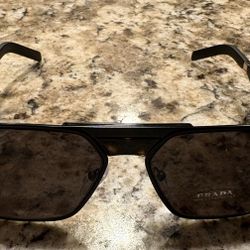 Prada - SPR60W - Matte Black & Brown