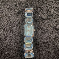 Swarovski Blue Crystal Watch 