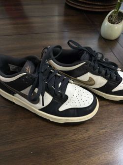 Nike Dunk Low Black White Sneakers 5.5 size