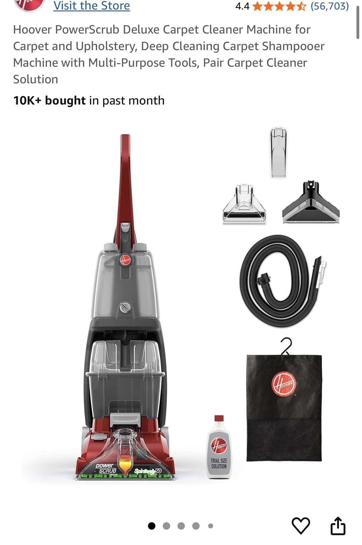 Hoover Powerscrub Deluxe Carpet Cleaner