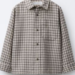 ZARA flannel shirt and long-sleeve T-shirt