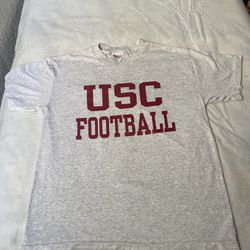 Vintage usc Trojans football shirt single stitch medium  Hanes tag  